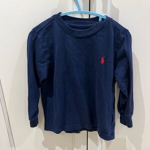 Polo by Ralph Lauren Kids Navy Long Sleeve Shirt 2t